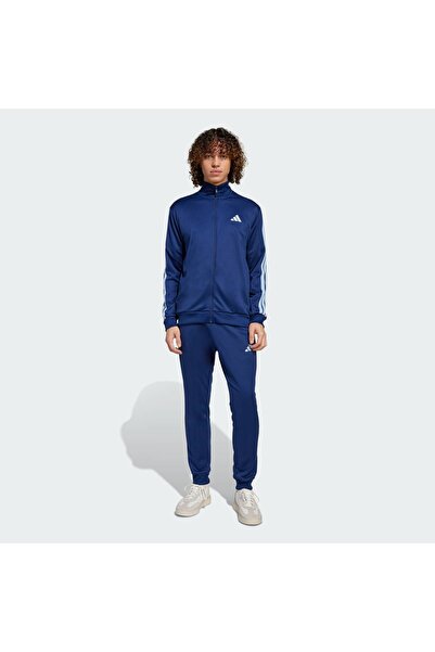 adidas JI8873-E adidas M 3S Ft Tt Ts Erkek Eşofman Takımı Lacivert