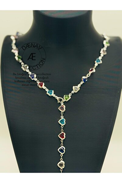 Daynav 60 Cm Gümüş Kalpli Y Kolye