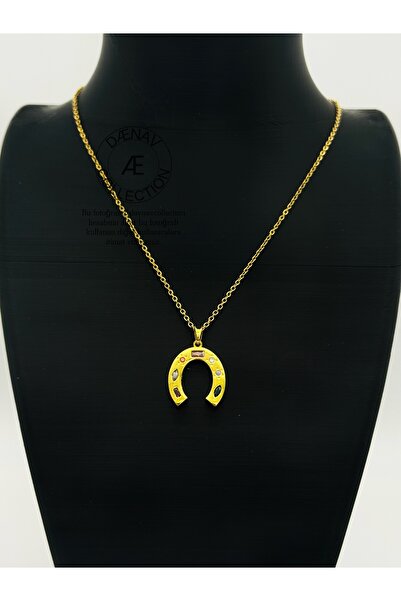 Daynav Çelik Altın At Nalı Kolye