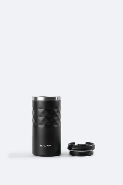 Avva Men's Black Sport Stainless 100% Steel Thermos 300 ml B 009901