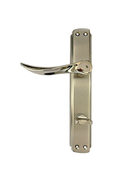 Hira Berfin Alüminyum Wc Kapı Kolu–tuvalet & Banyo, Kilitli, Modern Tasarım (1 TAKIM-ARKA VE ÖN) Sağ Yön