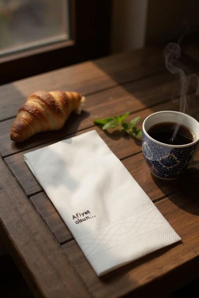 Poros Store Bon Appetit Printed Napkin 20 Pieces