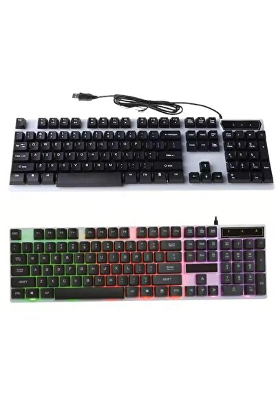 fortrek 4in1 Klavye Mause Ve Razer Mausepad Gamer Set Pubg