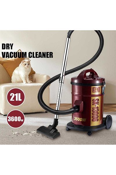 Generic Drum Vacuum Cleaner 2000W, Powerful Carpet & Floor Cleaning, 21L Tank Capacity, Extra Long Cord