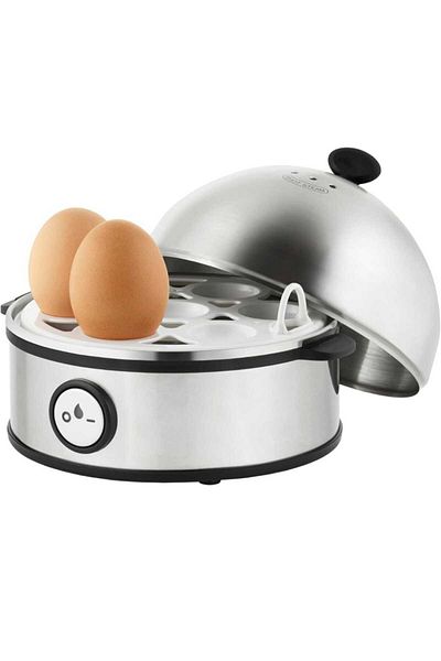 Generic Rapid Egg Cooker 7 Slots, Stainless Steel Automatic Egg Steamer