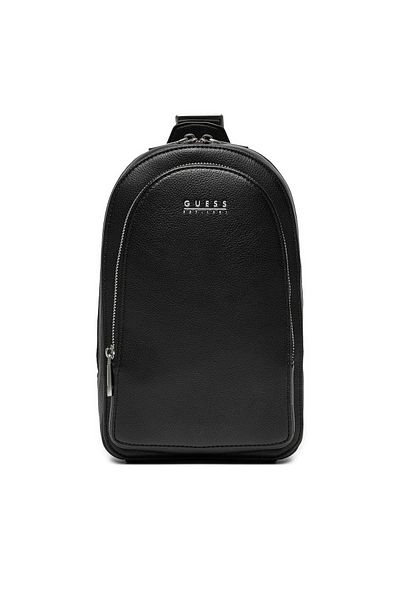 Guess Men's Mestre Rounded Crossbody Bag - Black