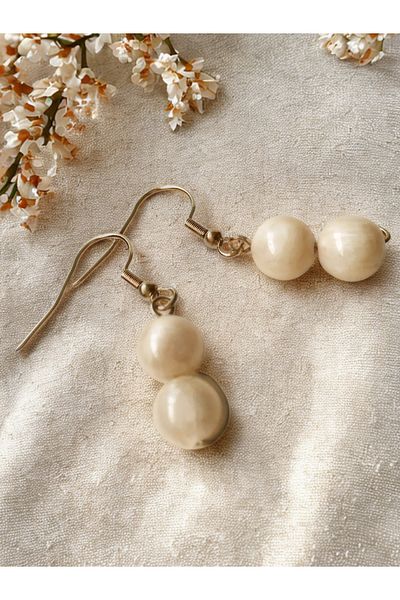 ayrestyle Moonstone Natural Stone Globe Cut Dangle Women's Earrings