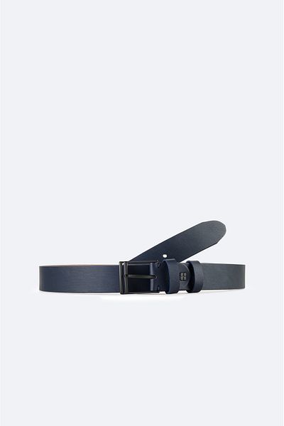 Avva Ανδρική ζώνη με μεταλλική πόρπη Navy Blue A42y9313