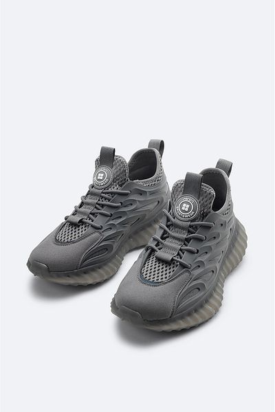 Avva Ανδρικά παπούτσια sneaker με γκρι ευέλικτη σόλα A41y8023