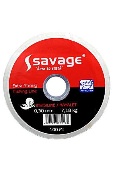 SAVAGE Hayalet Olta Misinası - 100 MT- - 0,18 mm - Sazan, Yayın,Turna, Alabalık