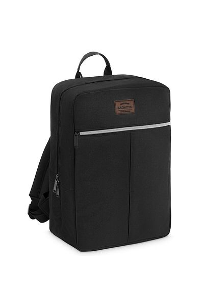 zagatto Travel Backpack, For Airplane, Black, 40x20x25, 20l, , Zg834