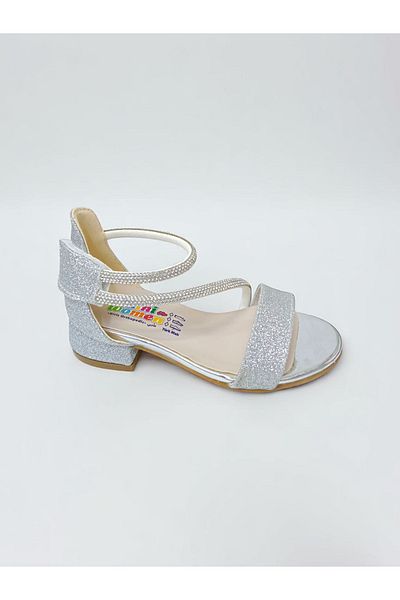 PATİK BEBE Girl's Little Heels Comfortable Fit Stone Evening Shoes