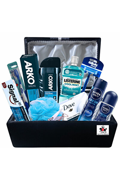 NIVEA Lüx Erkek Cilt Bakım Seti - Damat Nişan Çeyiz Bohça Sandık Seti