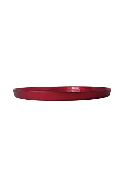 Generic Luxury glass serving plate, 100% Turkish made, red color (size: 32 cm) - to decorate your tables with a touch of elegance