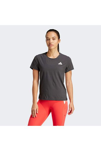 adidas Tricou negru pentru alergare Adizero pentru femei