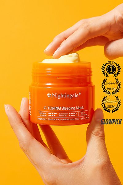 The Potions Nightingale Vitamin C Sleeping Mask Pore Firming/Revitalizing 100ml Aha/Bha/Pha/Niacinamide