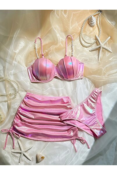 LORE MİEL Kadın 3'lü Bikini Takımı Deniz Kızı