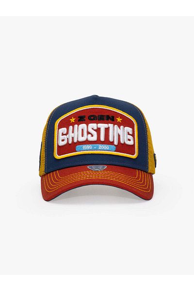 Rust&Rich Women Men Navy Blue Trucker Hat Generation Collection Ghosting