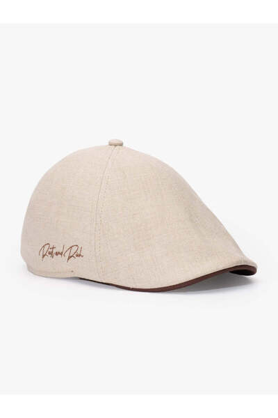 RustandRich Women Men Natural Casket Hat Timeless Collection Linen