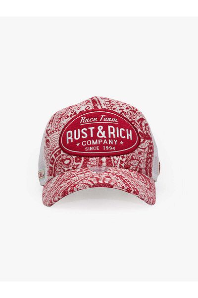 Rust&Rich Women Men Burgundy Trucker Hat Premium Collection Vintage Race