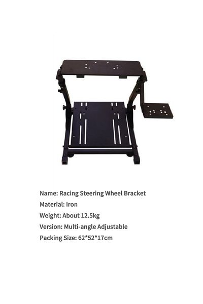 FlashHawk Adjustable Racing Steering Wheel Stand Fit for Logitech G920 G25 G27 G29 Gaming Steering Wheel