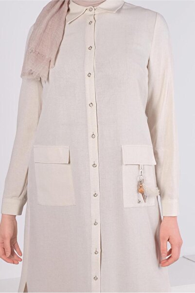 Alvina POCKET ACCESSORY DETAIL BUTTON TUNIC 43583