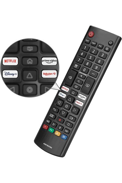 Bogadini Universal Remote Control For Lg Smart Tv, IR, With Netflix, Prime Video, Disney, Black