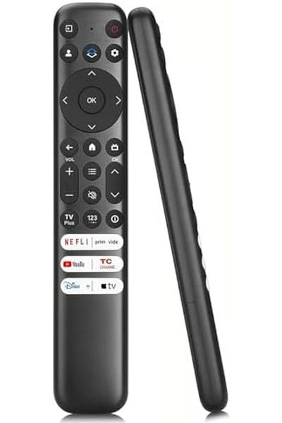 Bogadini Replacement Remote Control RC813 for TCL Google TV LED UHD QLED FHD HDR, Voice Compatible, Black