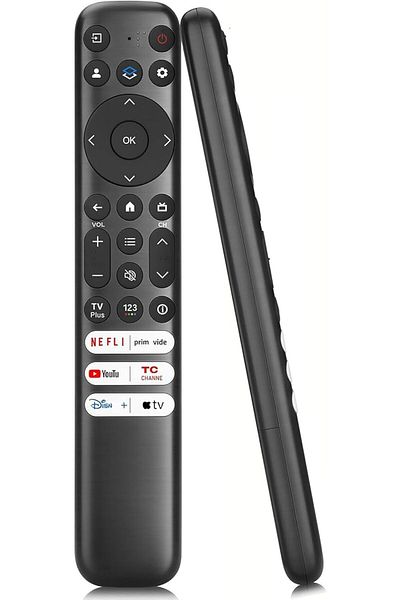 Bogadini Replacement Remote Control RC813 for TCL Google TV LED UHD QLED FHD HDR, Voice Compatible, Black