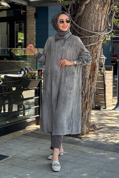 FUAT GÜRSEN Fuat Gürşen Long Zippered Pocket Wrinkling Cap