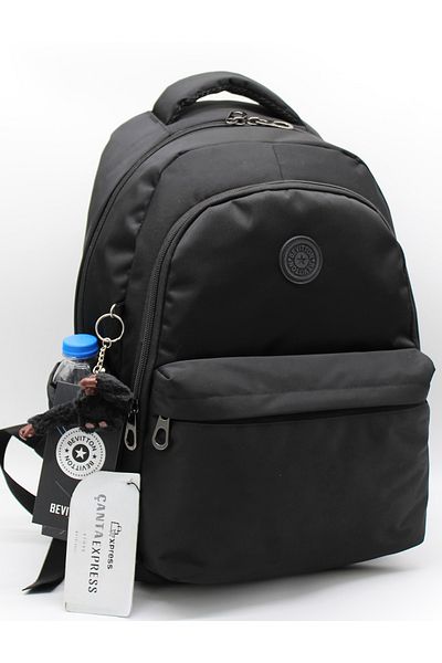 Bevitton Unisex Σχολική τσάντα Αδιάβροχο ύφασμα Μαύρο Σχολικό Σακίδιο πλάτης 34100