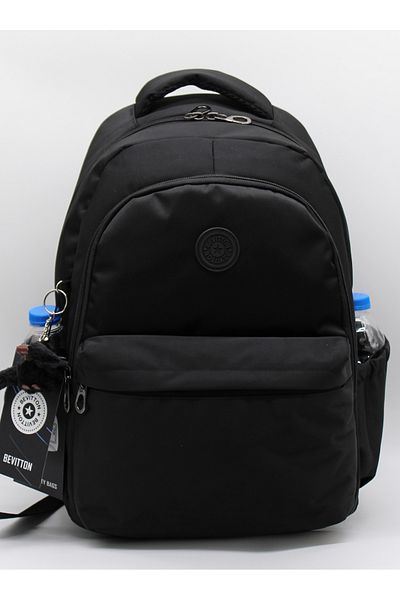 Bevitton Bvt-34100 Μαύρη Αδιάβροχη Σχολική Τσάντα Unisex Καθημερινή Σχολική Τσάντα