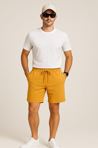 UOMOPARK 8024 Model Premium Summer Print Detaliat Pantaloni scurți