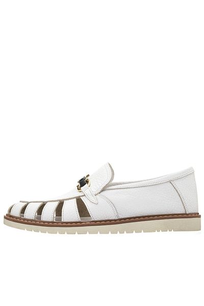 İriadam 45 - 46 - 47 - 48 - 49 - 50 Ag2021 White Thermo Base 4 Seasons Usable Large Size Calf Leather