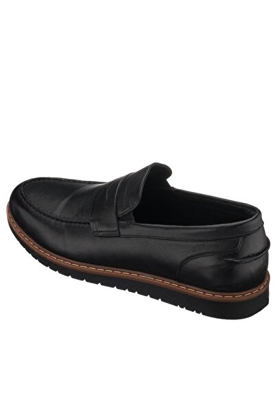 İriadam 45,46,47,48,49,50 Numaralarda Ayl1112 Siyah Deri Termo Taban 4 Mevsim Büyük Numara Üst Kalite Erke