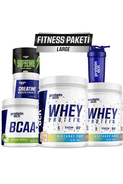 Proteinocean Fitness Pack Large - Birthday Cake Green Apple