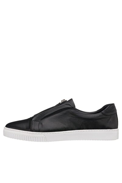 İriadam 45-46-47-48-49-50 Numara Yusuf-01 Siyah Deri Gündelik Spor Ayakkabı Rahat Geniş Kalıp Yeni Sezon