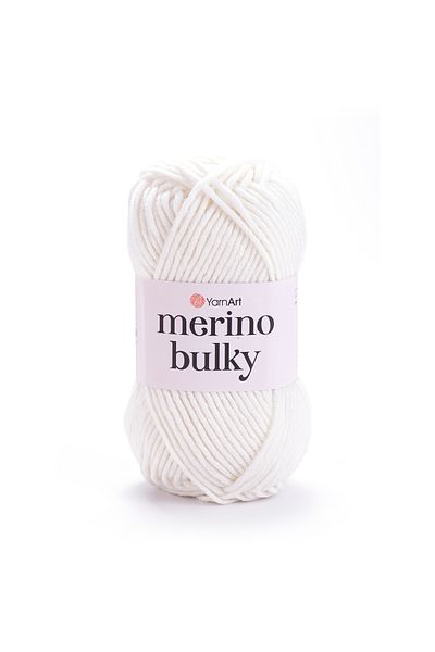 Yarnart Merino Bulky - Πλεκτό Χέρι Νήμα Λευκό-501