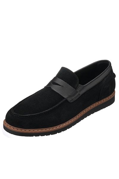 İriadam Ayl1112 Black Suede Large Size Men's Shoes in Numbers 45,46,47,48,49,50