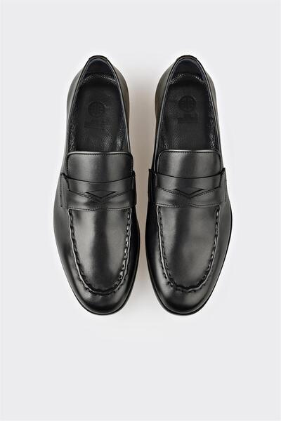 Elle Shoes Siyah Deri Erkek Klasik Ayakkabı