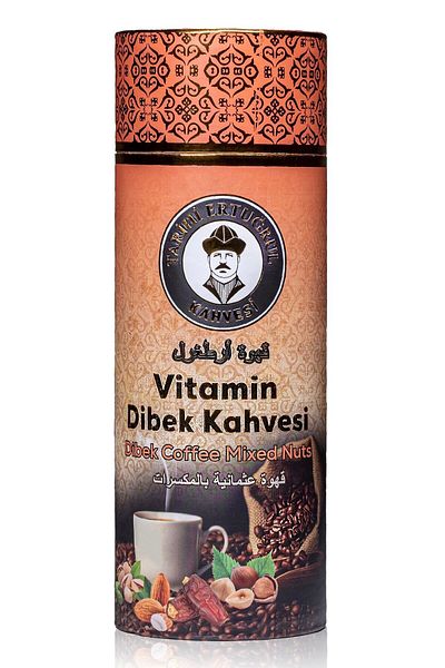 Tarihi Ertuğrul Kahvesi Vitamin Dibek Coffee Cylinder Box 1000 G