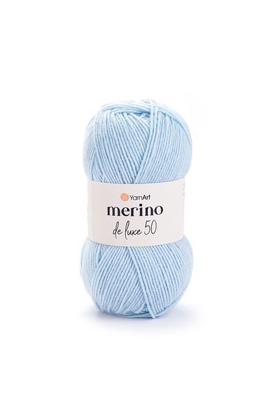 Yarnart Merıno De Luxe 50 - Πλεκτό Χέρι Νήμα Ice Blue-215a