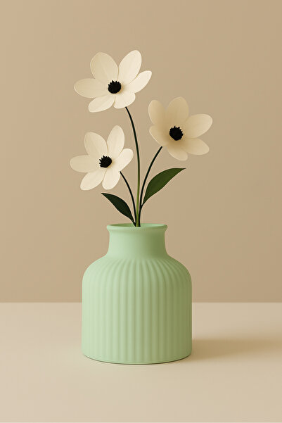 Home Iskandinav Dekoratif Vazo Biblo Yeşil