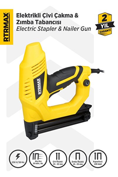 Rtrmax Rtm4040 Elektrikli Zımba Ve Çivi Çakma Tabancası