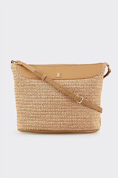 Elle Shoes Naturel Kadın Çapraz Çanta