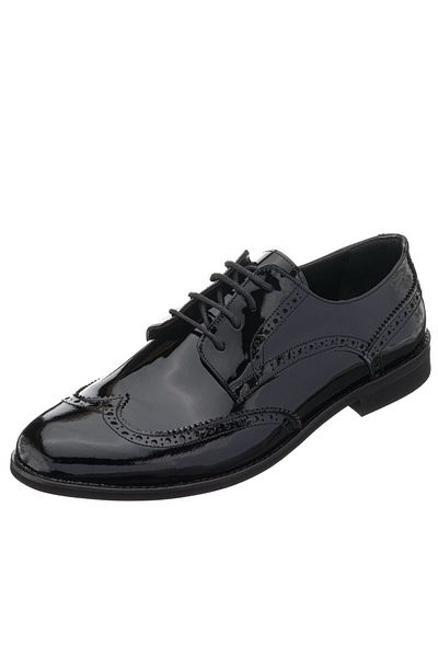 İriadam Men's Black Patent Leather Shoes in Numbers 45,46,47,48,49,50