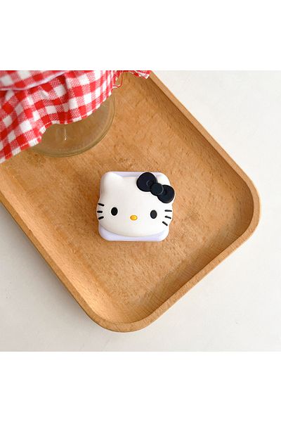 Choice 3 Sanrio Hello Kitty Ins Macaron Color Flip Mirror Phone Grip Tok Smart Tok Holder Ring Y2k Girl La.