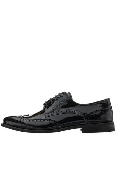 İriadam Men's Black Patent Leather Shoes in Numbers 45,46,47,48,49,50