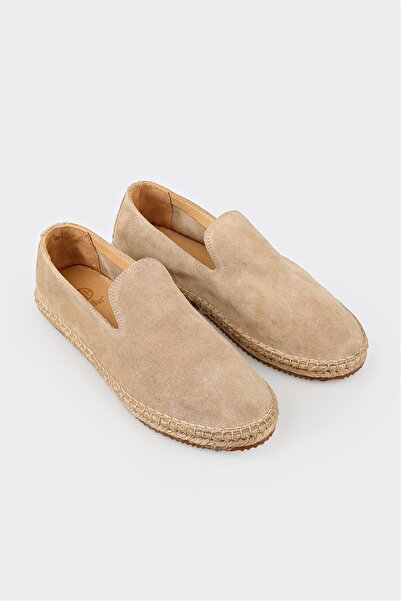 Elle Shoes Bej Deri Erkek Günlük Ayakkabı