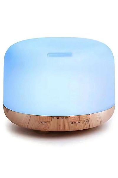 Generic 5 In 1 Ultrasonic Aromatherapy Humidifier Ultrasonic Air Negative Ion Humidifier Blue 500ml